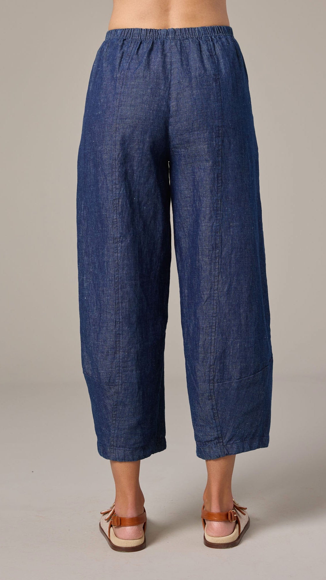 Cut Loose Flax Denim Lantern Pant