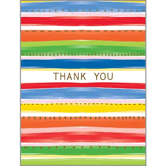Gina B Designs Thank You Bold Stripes Card