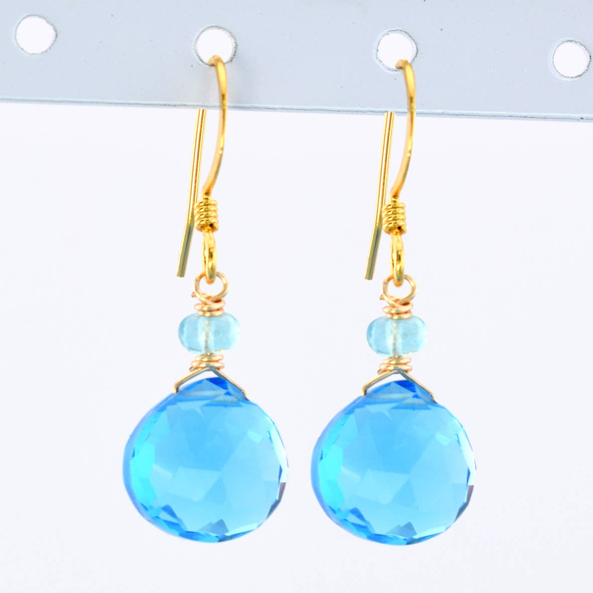 Edgy Petal Earrings Edgy Petal Blue Quartz Teardrop Gold Earrings 98432478 Edgy Petal Blue Quartz Teardrop Gold Earrings