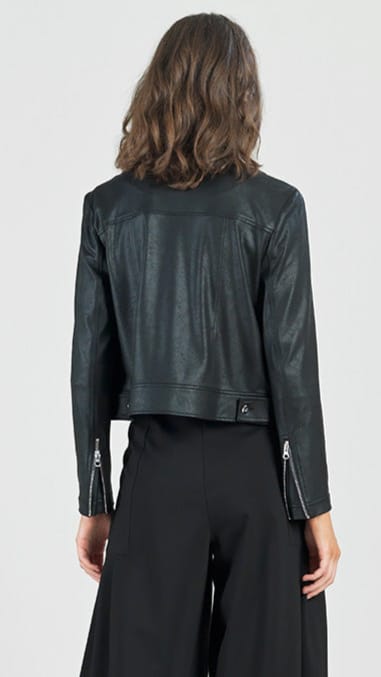 Clara Sunwoo Jackets Clara Sunwoo Liquid Leather Moto Jacket Clara Sunwoo Liquid Leather Moto Jacket