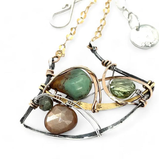 Art By Any Means Necklaces Art By Any Means Shore Line Necklace 71402718 Art By Any Means Shore Line Necklace