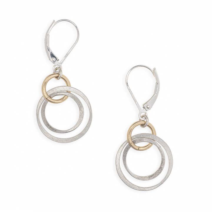 Freshie & Zero Earrings Freshie & Zero Flow Link Circle Drop Earrings 91536094 Freshie & Zero Flow Link Circle Drop Earrings