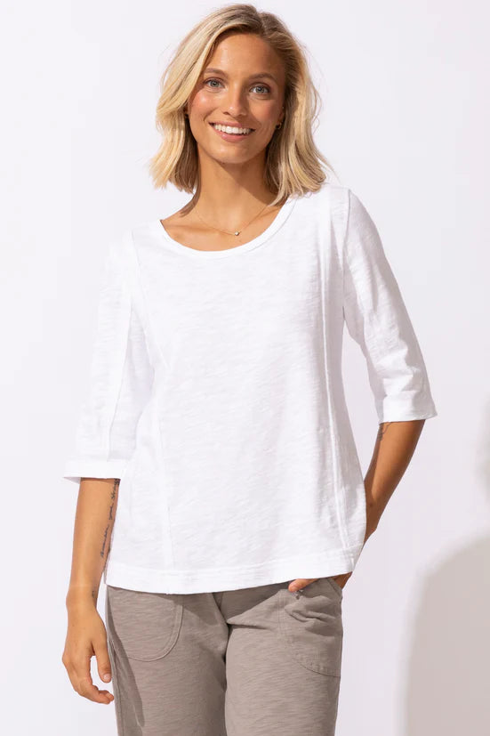 Escape Cotton Slub Seamed Elbow Tee - Multiple Colors