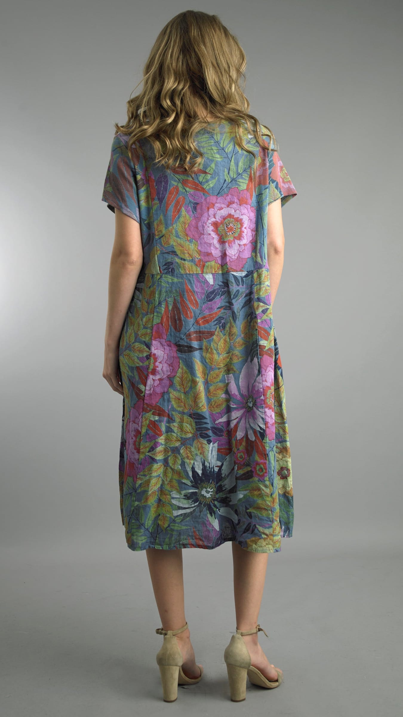 Tempo Paris Dresses Tempo Paris Floral Dress with Buttons Tempo Paris Floral Dress with Buttons