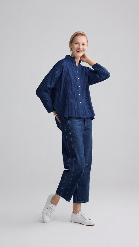 Luukaa Blouses Luukaa Grid Shirt - Multiple Colors Luukaa Grid Shirt - Multiple Colors