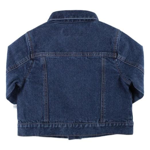 RuffleButts Children's Clothing RuffleButts Medium Wash Denim Jacket RuffleButts Medium Wash Denim Jacket