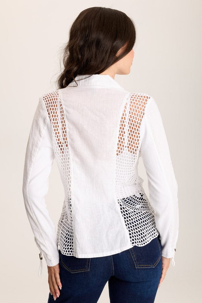 XCVI Jackets XCVI Contessa Crochet Jacket XCVI Contessa Crochet Jacket