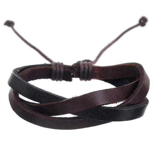 Mad Man Men's Jewelry Mad Man Leather Tie Bracelet - Multiple Styles 12192734 Mad Man Leather Tie Bracelet - Multiple Styles