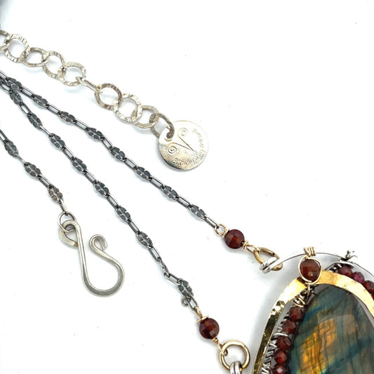 Art By Any Means Necklaces Art By Any Means Cinnamon Labradorite Necklace 02269918 Art By Any Means Cinnamon Labradorite Necklace