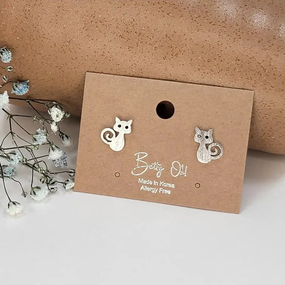 Betty Oh Jewelry Earrings Betty Oh Cat Studs - Multiple Colors 92023774 Betty Oh Cat Studs - Multiple Colors