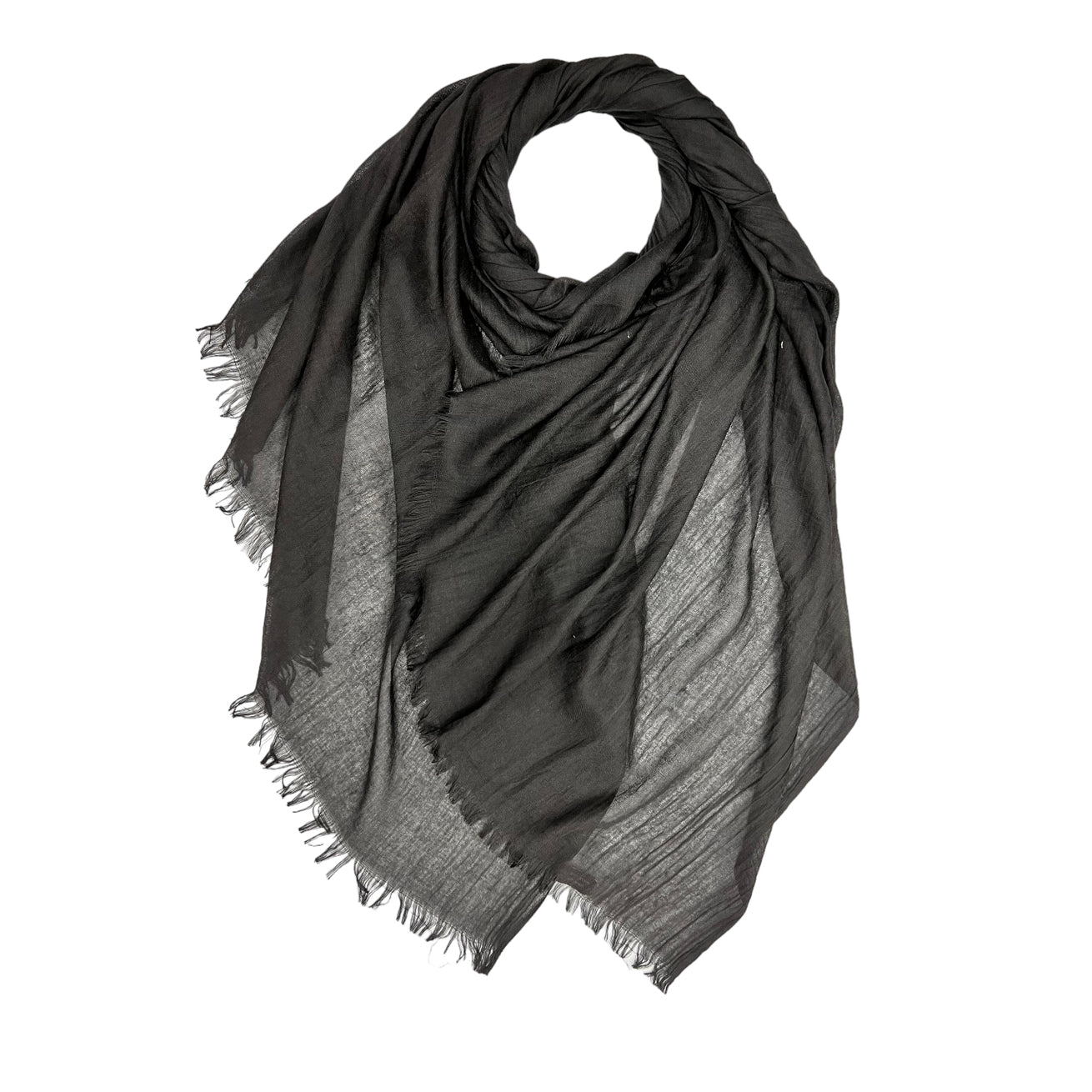 London Scarves Solid Fringe Lightweight Scarf - Multiple Colors