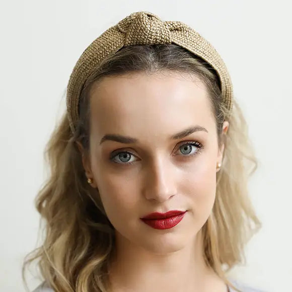 Rattan Knotted Headband - Multiple Colors