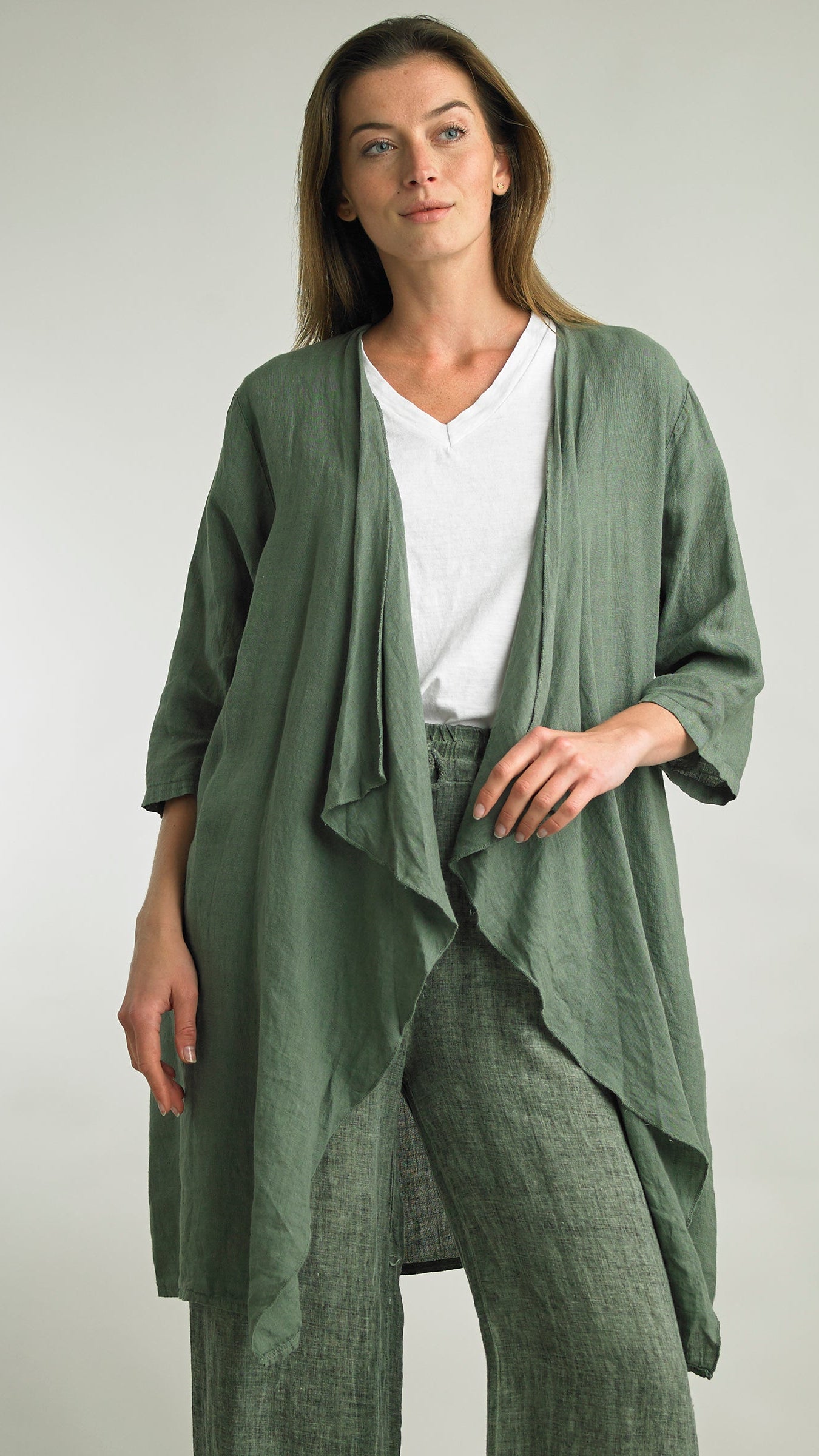 Tempo Paris Linen Duster - Multiple Colors