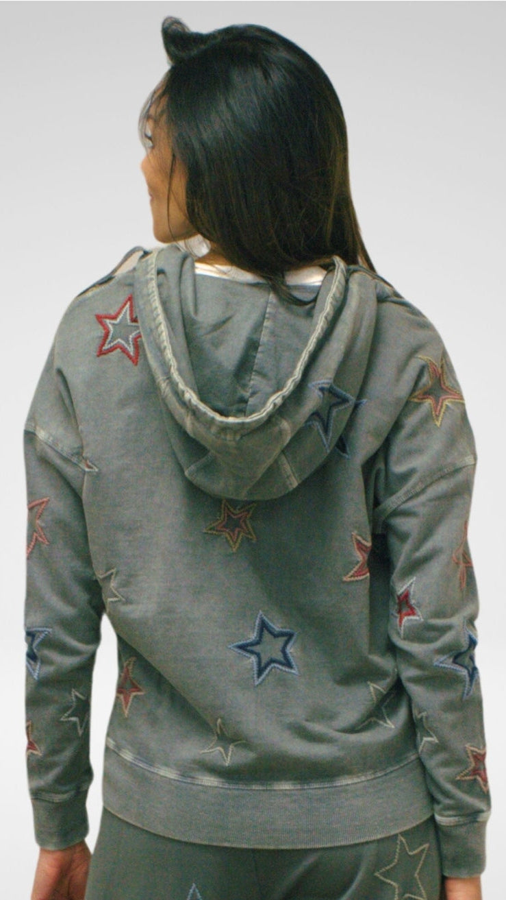 Caite & Kyla Rima Sweatshirt Jacket
