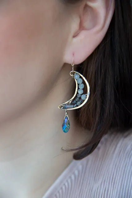 Art By Any Means Earrings Art By Any Means Eclipse Labradorite Earrings 74646750 Art By Any Means Eclipse Labradorite Earrings