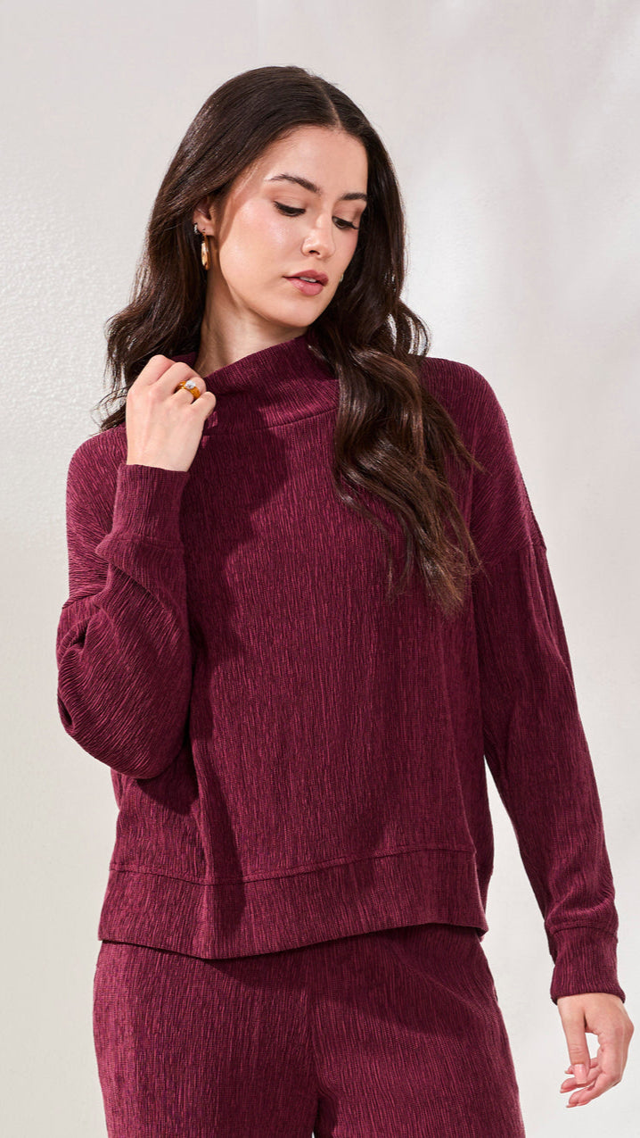 Tribal Mock Neck Sweater - Multiple Colors
