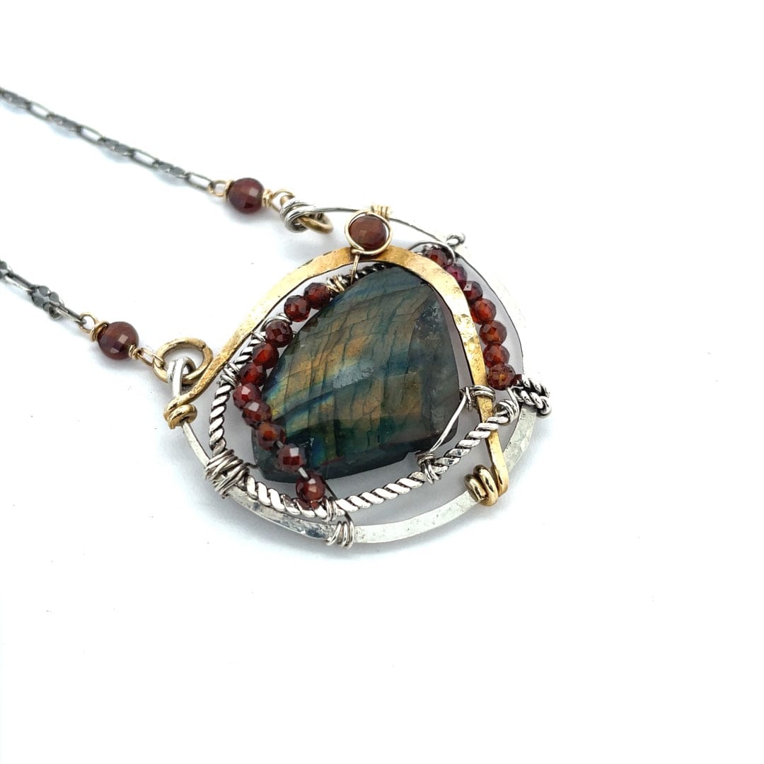 Art By Any Means Necklaces Art By Any Means Cinnamon Labradorite Necklace 02269918 Art By Any Means Cinnamon Labradorite Necklace
