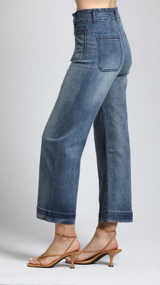 APNY Pants APNY Cropped Wide Leg Denim - Multiple Colors APNY Cropped Wide Leg Denim - Multiple Colors