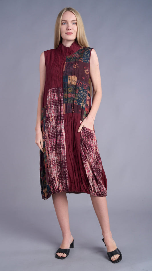 Shana Apparel Dresses Shana Apparel Crinkle Patch Dress - Multiple Patterns 97925086 Shana Apparel Crinkle Patch Dress - Multiple Patterns