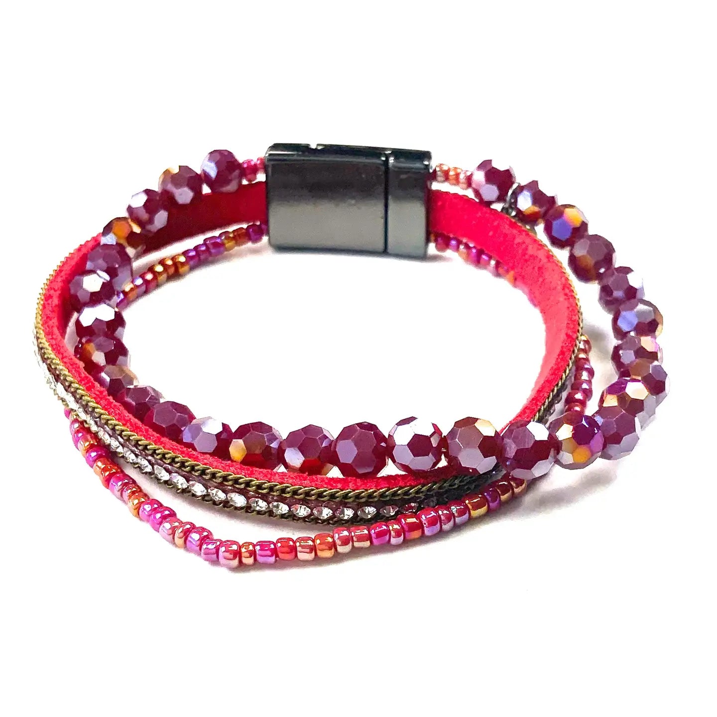 Beaded Magnetic Bracelet - Multiple Colors