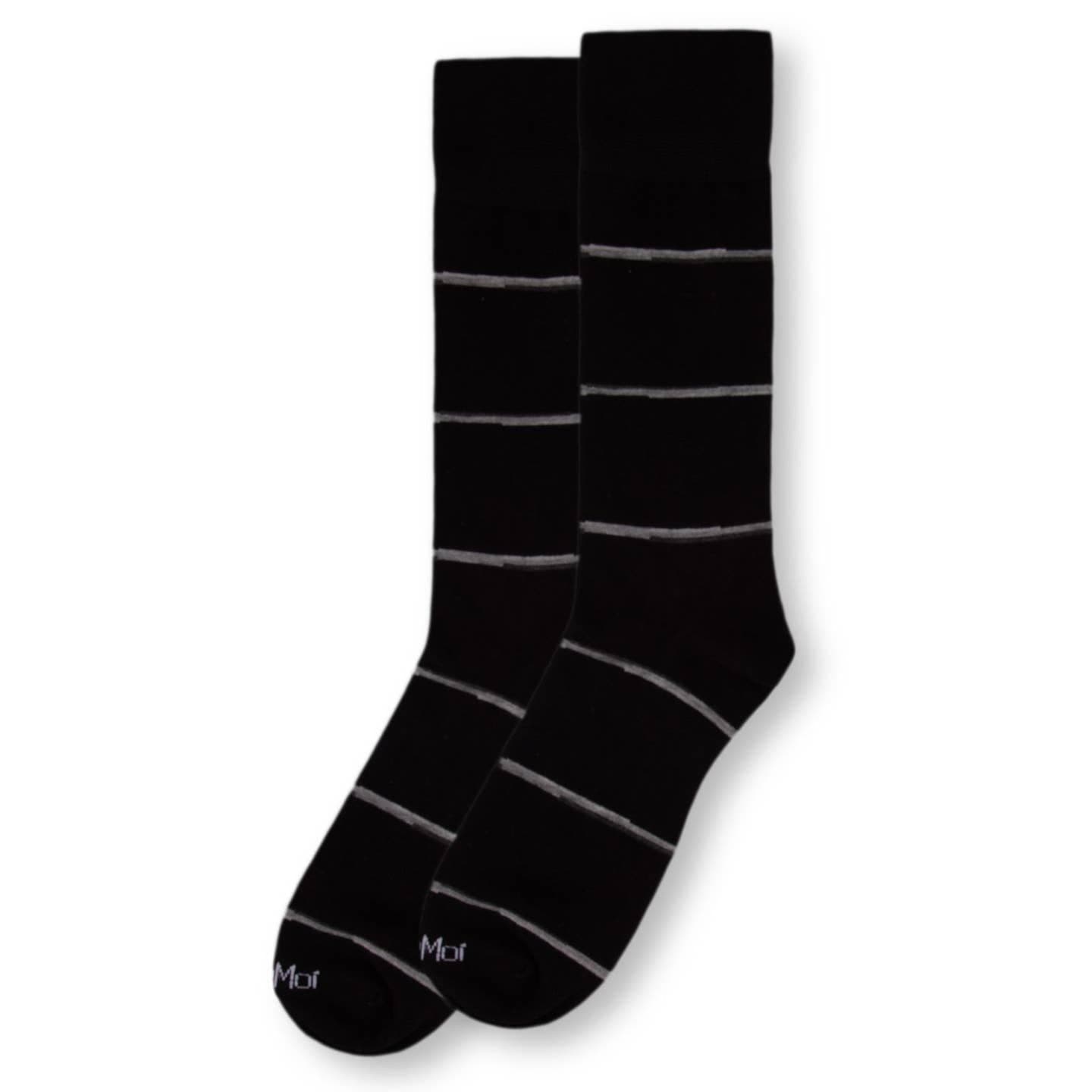 MeMoi Men's Socks MeMoi Men's Spacedye Stripe Bamboo Dress Crew Socks 13714398 MeMoi Men's Spacedye Stripe Bamboo Dress Crew Socks