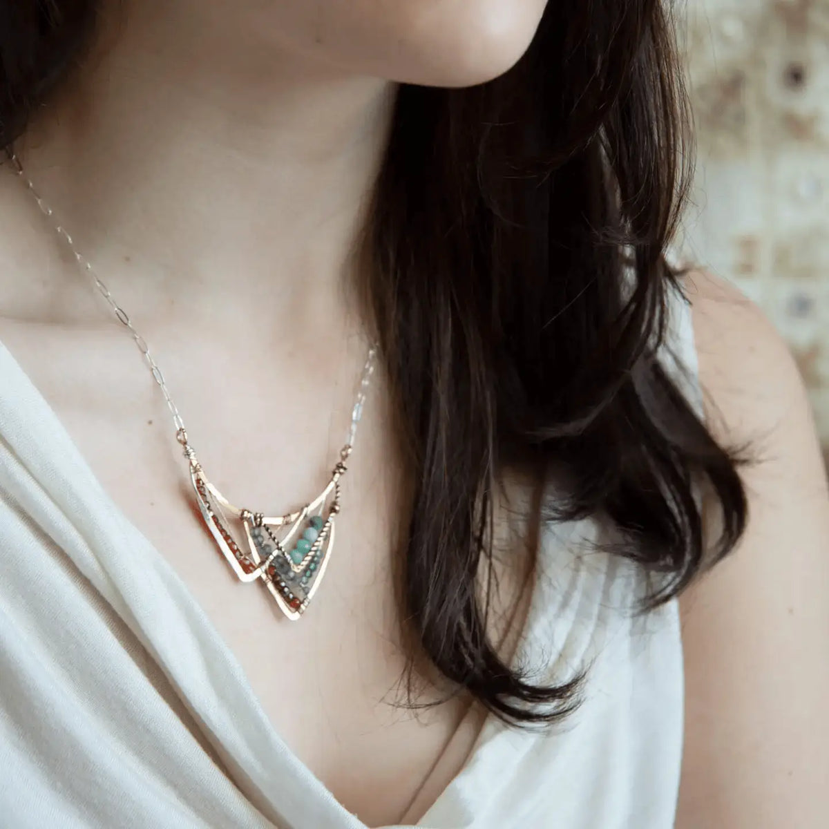 Art By Any Means Necklaces Art By Any Means Majestic Mountain Necklace Art By Any Means Majestic Mountain Necklace