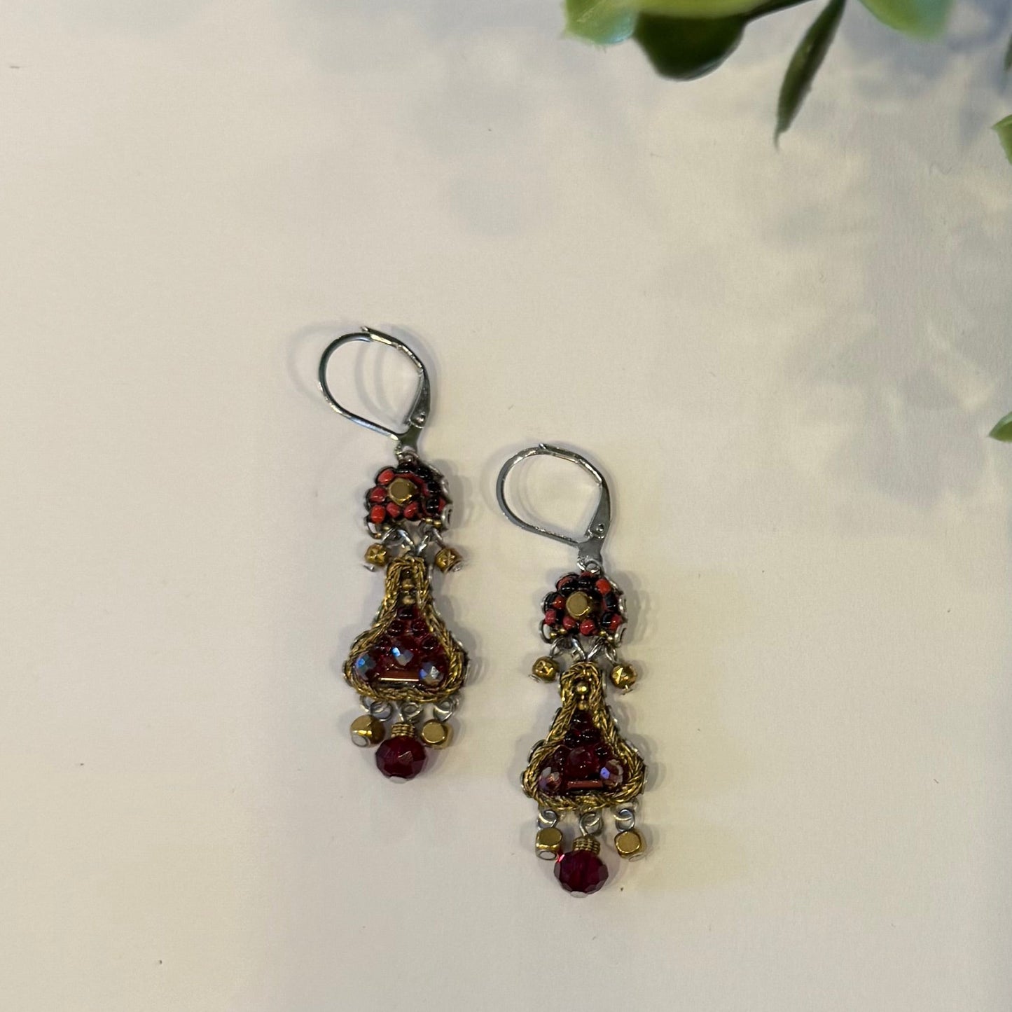 Ayala Bar Noble Wine Set Claret Earrings