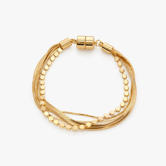 Joy Susan Bracelets Multi Chain Bracelet - Multiple Metals Multi Chain Bracelet - Multiple Metals