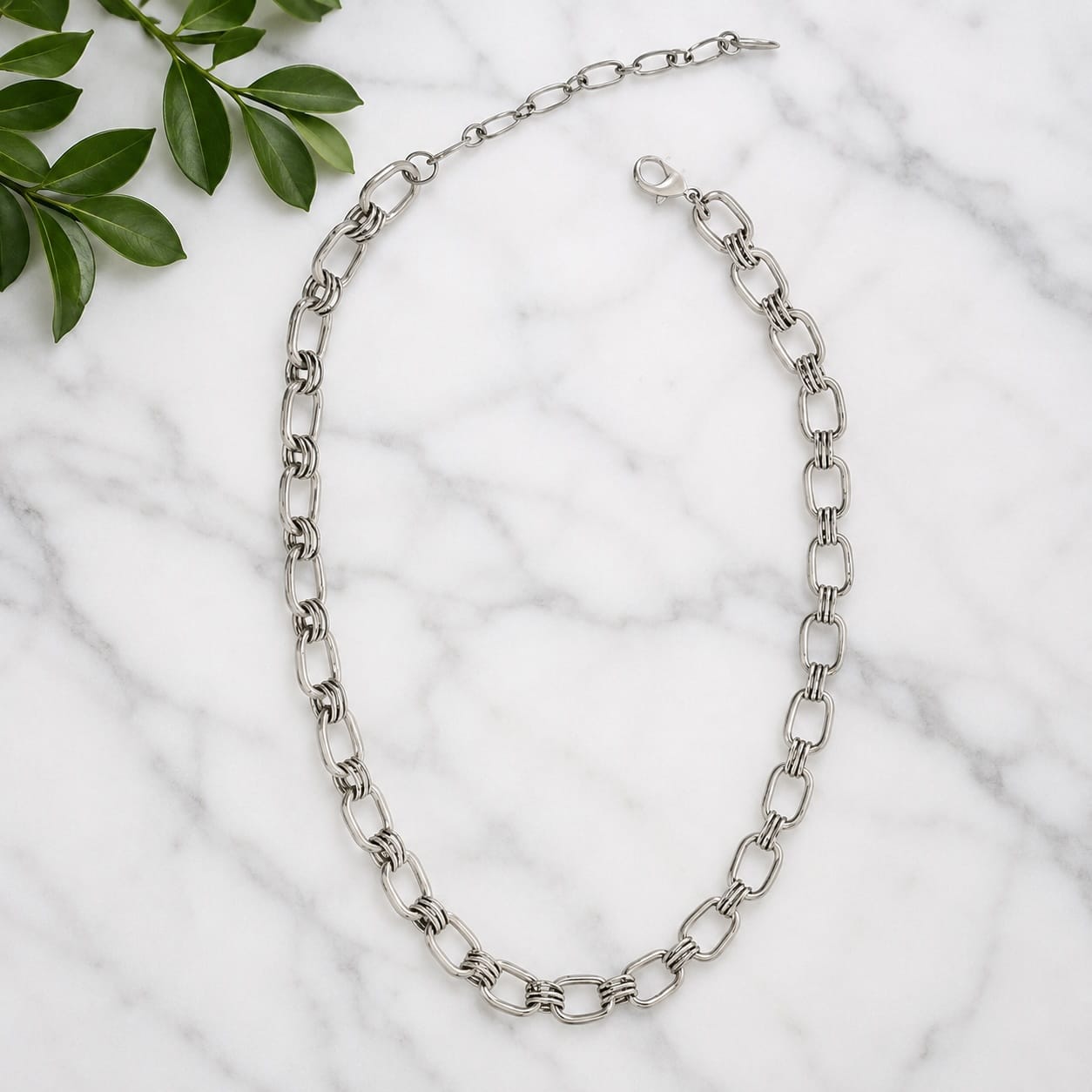 Joy Susan Necklaces Feminine Silver Cable Chain Necklace Feminine Silver Cable Chain Necklace