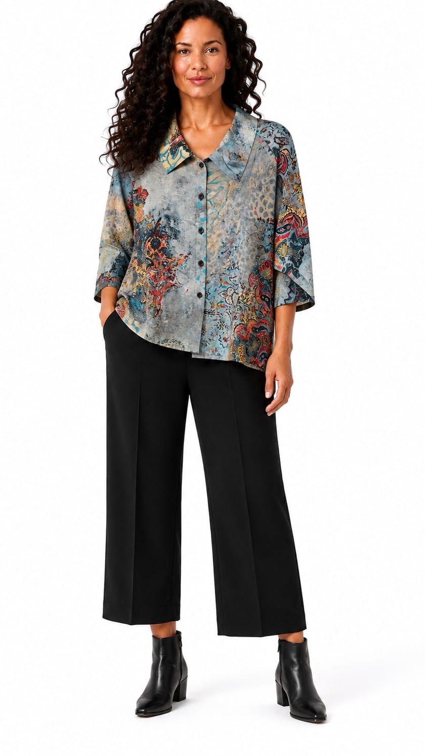 3 Potato Long Sleeve Button Down Shirt