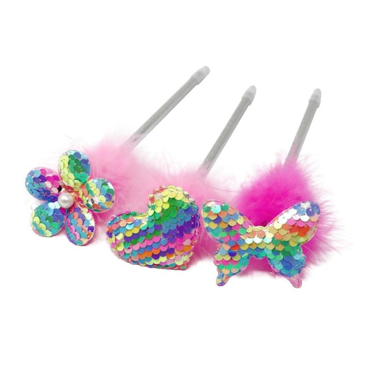 Pink Poppy USA Children's Gifts Pink Poppy Fluffy Sequin Pens - Multiple Colors 91915742 Pink Poppy Fluffy Sequin Pens - Multiple Colors