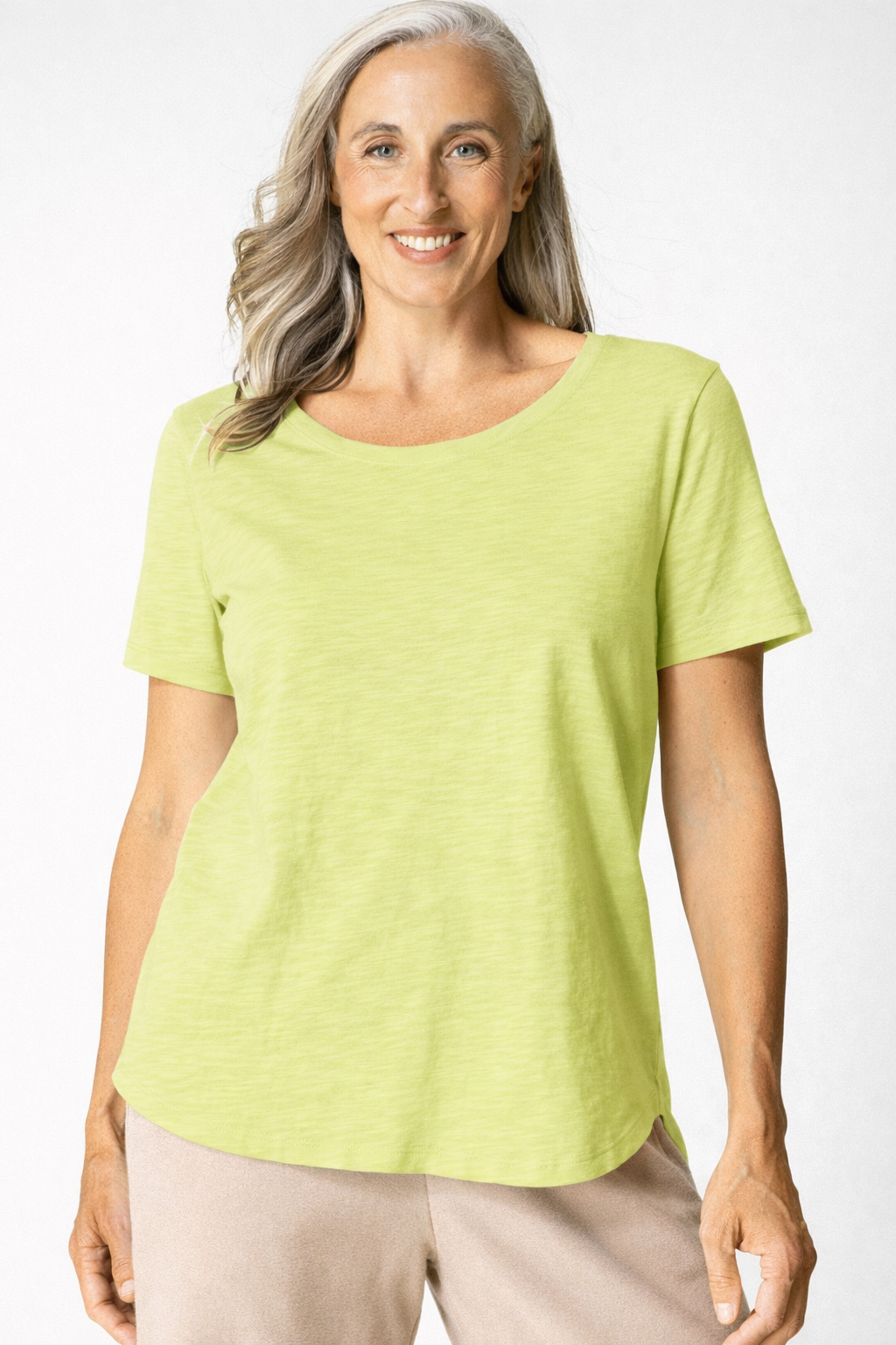 Escape Cotton Slub Hi-Low Short Sleeve Tee - Multiple Colors