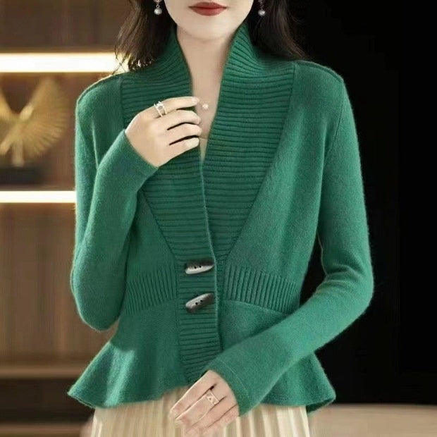 Cozy V-Neck Knit Cardigan - Multiple Colors