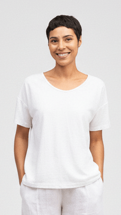 Cut Loose Tees Cut Loose Cotton/Linen Short Sleeve V-Neck Tee - Multiple Colors 78812382 Cut Loose Cotton/Linen Short Sleeve V-Neck Tee - Multiple Colors
