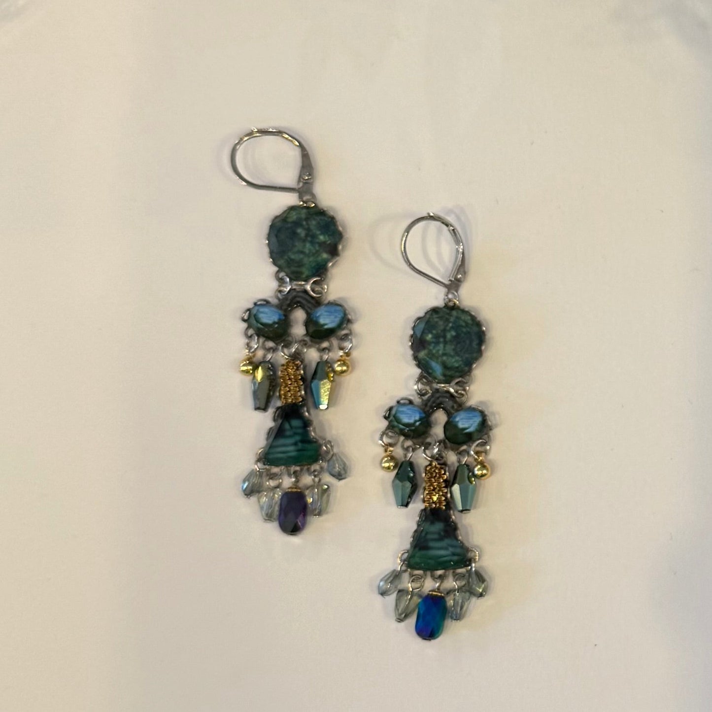 Ayala Bar Emerald Reflection Set Jadiva Earrings