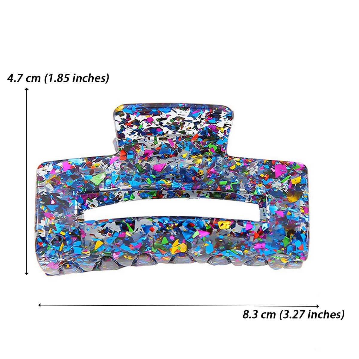 ACCITY Hair Clip Square Sequin Hollow Hair Claw - Multiple Colors Square Sequin Hollow Hair Claw - Multiple Colors