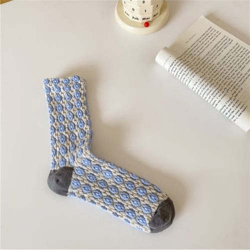 Funkyrel Limited Socks Cluster Bloom Pattern Crew Socks - Multiple Colors 87762910 Cluster Bloom Pattern Crew Socks - Multiple Colors