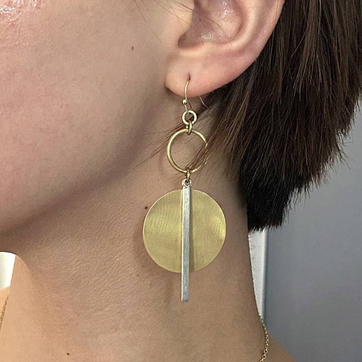 World Finds Earrings World Finds Luminous Pendulum Earring 83808734 World Finds Luminous Pendulum Earring