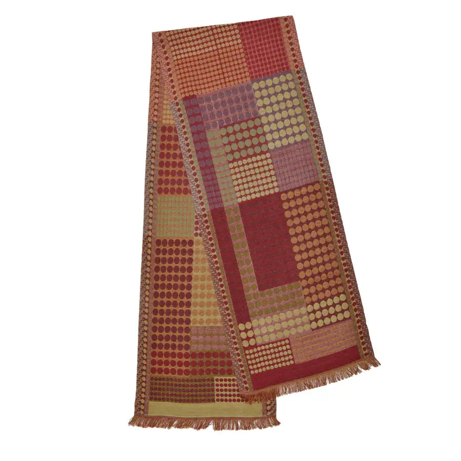 Dupatta Peterson Colorblock Dot Scarf - Multiple Colors
