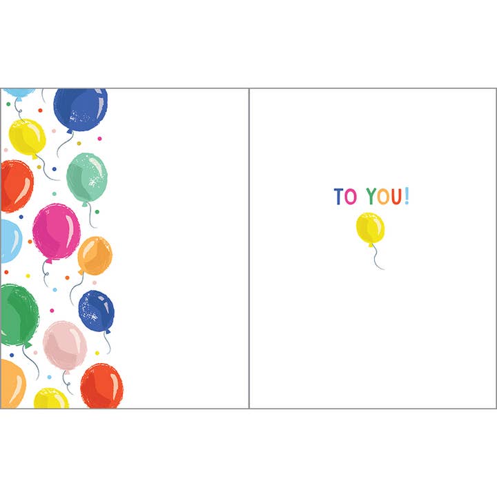 Gina B Designs Floating Balloons Birthday Card