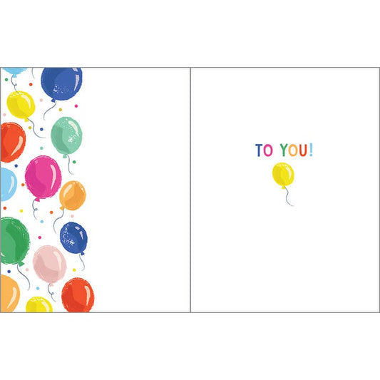 Gina B Designs Cards Gina B Designs Floating Balloons Birthday Card 07936990 Gina B Designs Floating Balloons Birthday Card