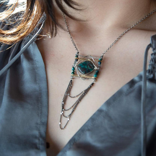 Art By Any Means Necklaces Art By Any Means Starry Night Necklace 49098974 Art By Any Means Starry Night Necklace