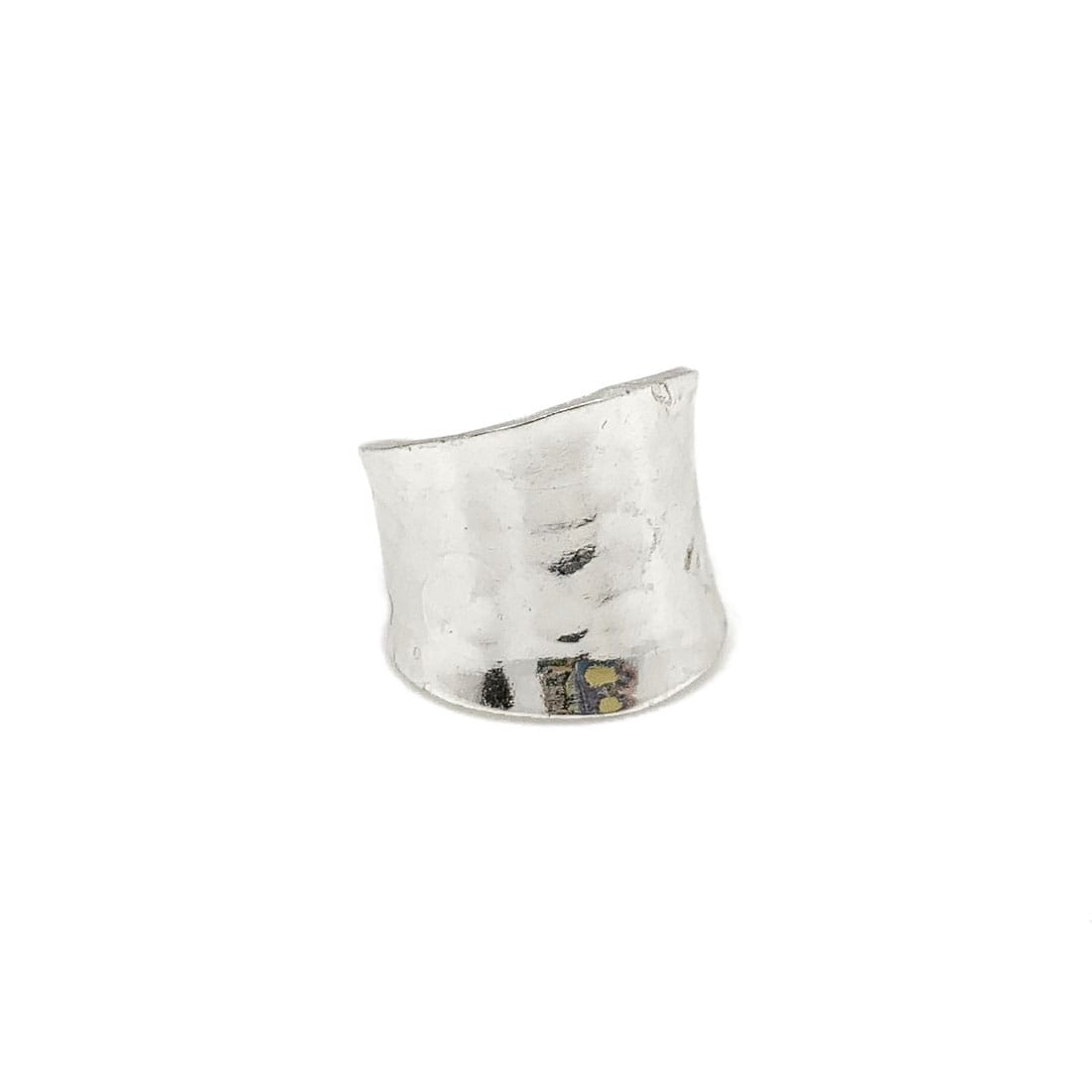 Anju Jewelry Rings Anju Jewelry Hammered Wide Band Ring - Multiple Metals 35528670 Anju Jewelry Hammered Wide Band Ring - Multiple Metals