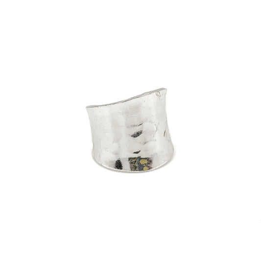 Anju Jewelry Rings Anju Jewelry Hammered Wide Band Ring - Multiple Metals 35528670 Anju Jewelry Hammered Wide Band Ring - Multiple Metals