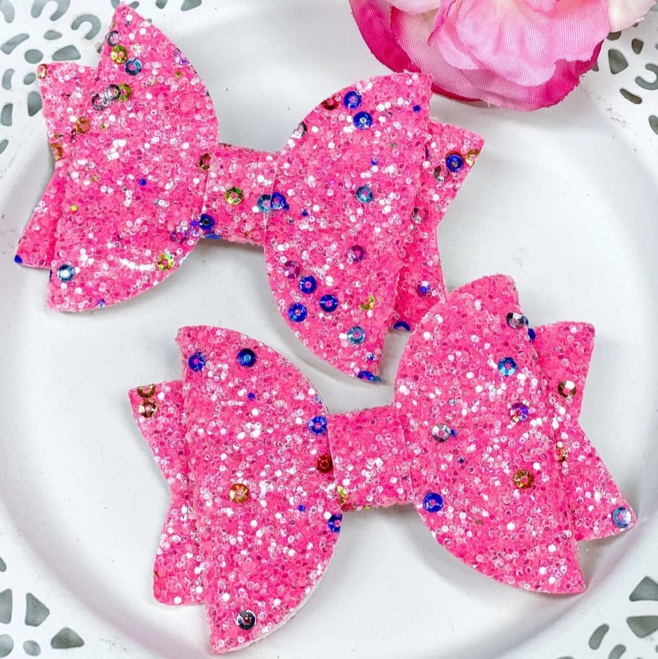 The Hair Bow Company Children's Accessories Glitter Bow Clips - Multiple Colors 93024734 Glitter Bow Clips - Multiple Colors