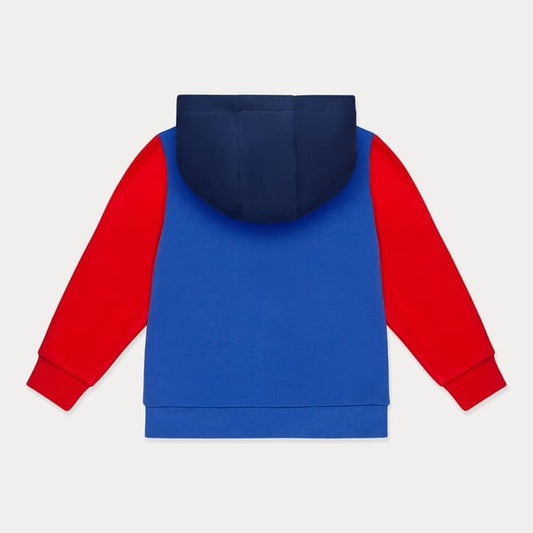 Mini Wardrobes Children's Clothing Color Block Zip Up Hooded Sweatshirt Color Block Zip Up Hooded Sweatshirt