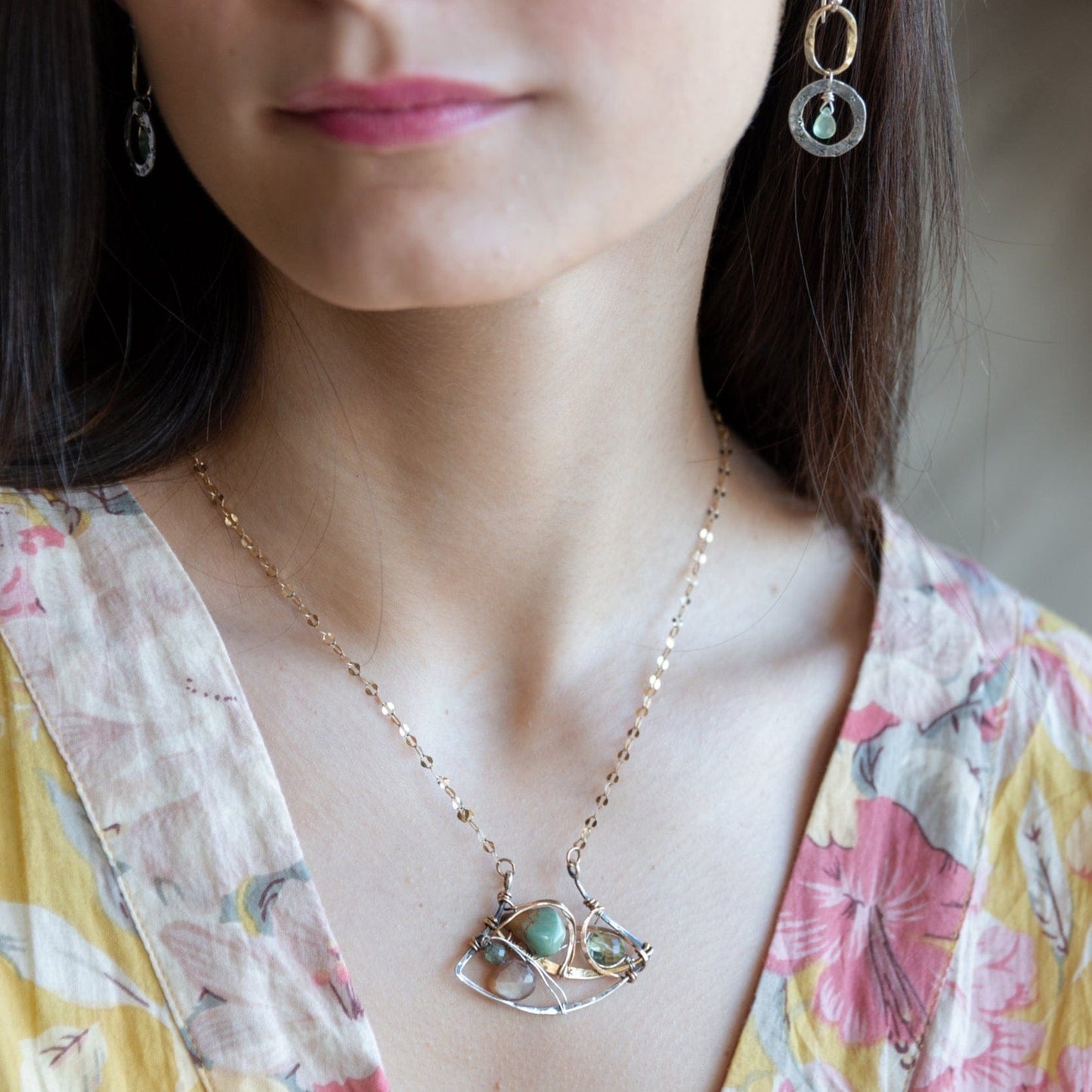Art By Any Means Necklaces Art By Any Means Shore Line Necklace 71402718 Art By Any Means Shore Line Necklace