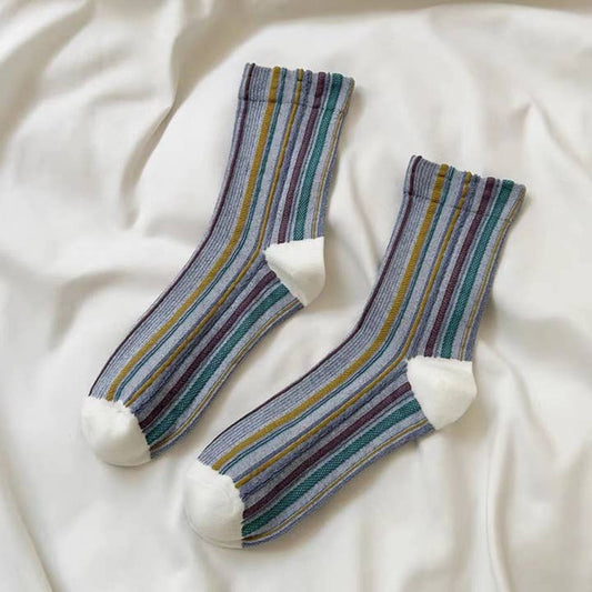Funkyrel Limited Socks Bohemian Colorblock Striped Socks - Multiple Colors 71403998 Bohemian Colorblock Striped Socks - Multiple Colors