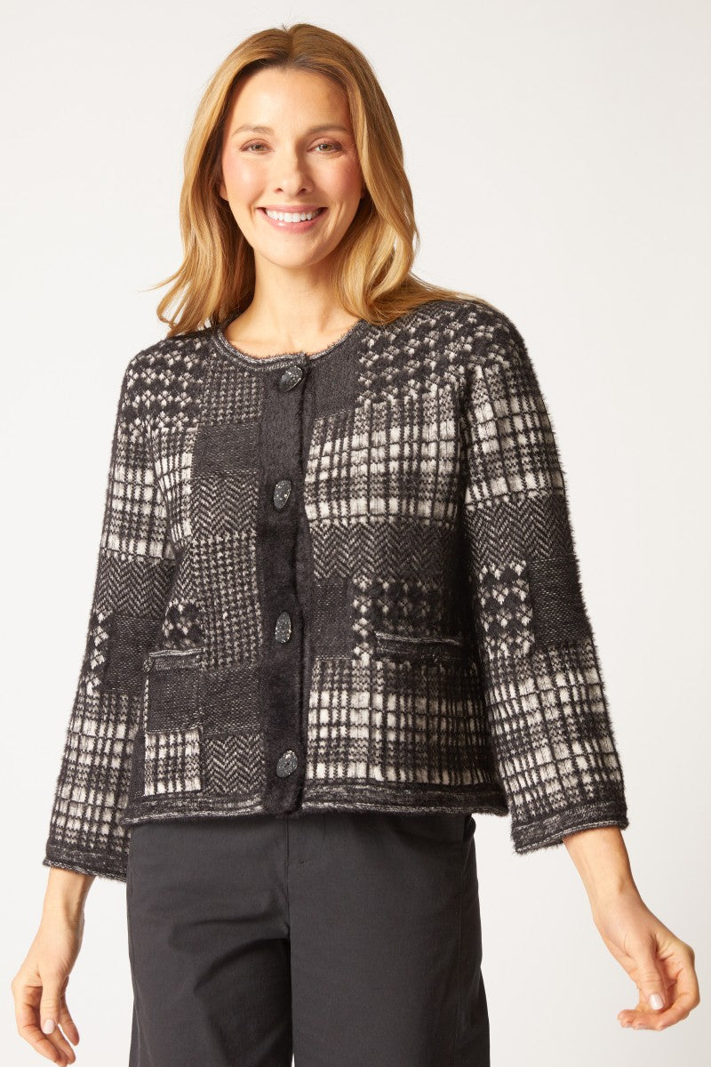 Habitat Plaid Patchwork Cardigan