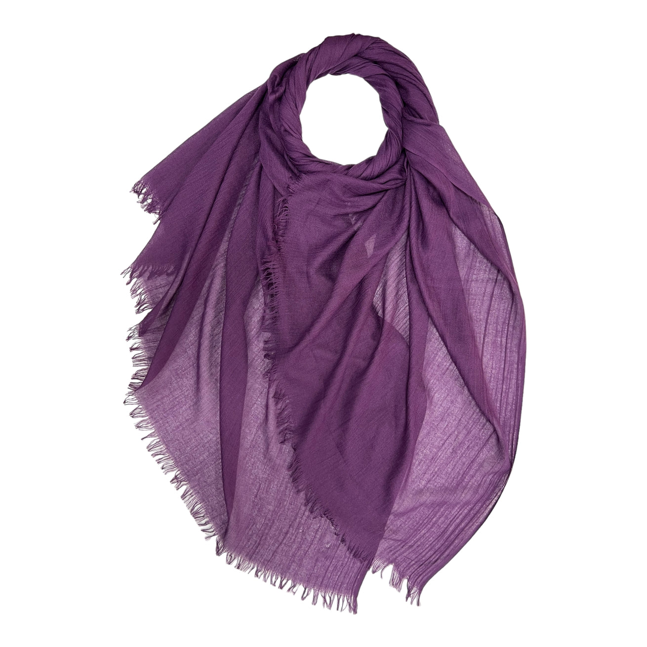 London Scarves Solid Fringe Lightweight Scarf - Multiple Colors